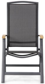 Lifestyle Garden Furniture Rosello Standenstoel Aluminium/teak Grijs