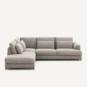 Hoekslaapbank links fluweel chenille, Marsile