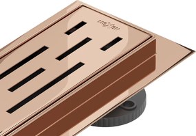 Mexen Flat 360° M01 draaibare lijnafvoer 50 cm, roze goud - 1620050-40