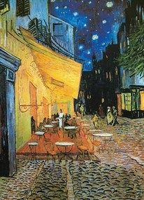 Kunstdruk Café Terras bij Nacht, Vincent van Gogh