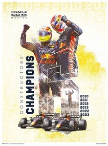 Kunstdruk Oracle Red Bull Racing - F1 World Constructors' Champions 2023, (30 x 40 cm)