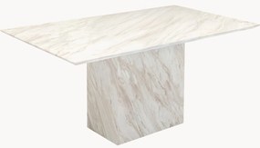Marmeren eettafel Artistico met marmeren blad, 160 x 90 cm