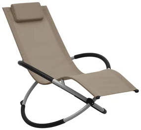 vidaXL Kinderligbed staal taupe