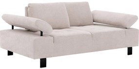 Goossens Bank Alvin wit, stof, 2,5-zits, modern design