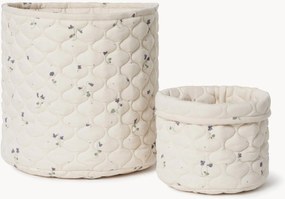 Opbergmanden Viola van katoen, 2-delig