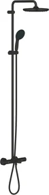 Grohe QuickFix Vitalio Start 250 regendoucheset met bad-thermostaatkraan Ø25cm mat zwart