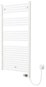 Plieger Elba Electrical elektrische designradiator - 1262X600mm - met thermostaat - 700w - wit 1470432