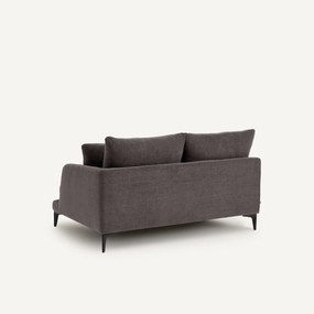 Halve bank van gevlochten polyester, 2-zit, MODERNISTE