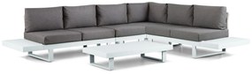 Hoek loungeset 6 personen Aluminium Wit  Lifestyle Garden Furniture Lorenzo