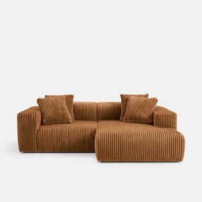 XL corduroy hoekbank rechts, LIORA