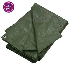 vidaXL Dekzeil 180 g/m² 3x4 m HDPE groen