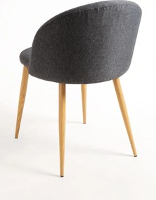 Set 4 Vint Stoffen Stoelen