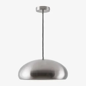 Plafondlamp In Metaal Hilma Grijs – Chroom - Sklum