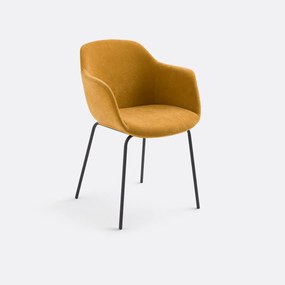 Tafelstoel in structuurstof Halva