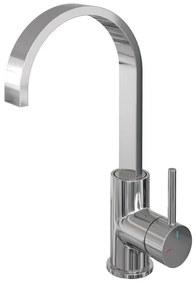 BRAUER Stripe Hoge Opbouw Wastafelmengkraan - draaibare platte uitloop - model A - chroom 5-CE-003-S5