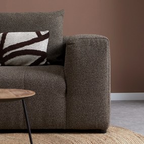 Bruine Bank Met Decoratieve Strepen Hoek Links