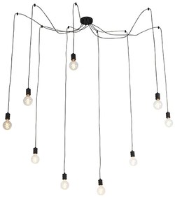 Design hanglamp zwart 9-lichts - Cavalux Modern Minimalistisch Binnenverlichting Lamp