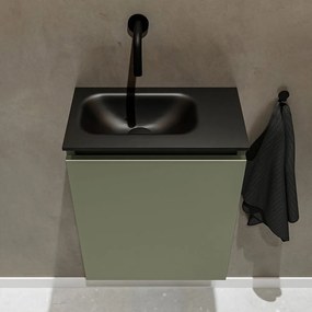 Mondiaz Ture 40cm toiletmeubel army met wastafel urban links geen kraangat