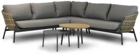Hoek loungeset 4 personen Aluminium/wicker Taupe  Coco Nathan/Pacific