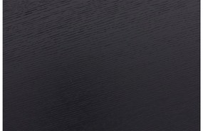Goossens Salontafel Saya organisch, hout eiken zwart, modern design, 61 x 33 x 49 cm