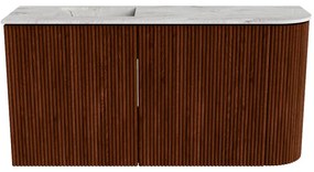 Mondiaz Joya DLux 80cm toiletmeubel ronding rechts ruby met wastafel faye links zonder kraangat glace