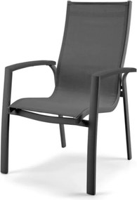 Showroommodel Celina dining tuinstoel stapelbaar aluminium antraciet ( set van 4)