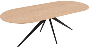 Goossens Excellent Eettafel Uniek, Semi rond 240 x 100 cm