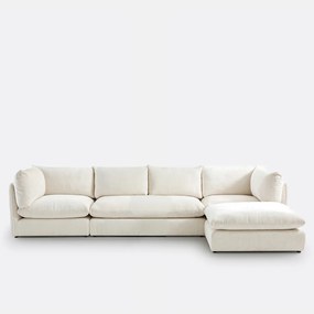 Malo modulaire 2-zits bank met textuurfluweel