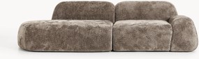 Modulaire teddy bouclé chaise wolk (3-zits)