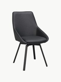 Draaibare leren stoelen Alison, 2-delig
