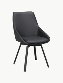 Draaibare leren stoelen Alison, 2 stuks