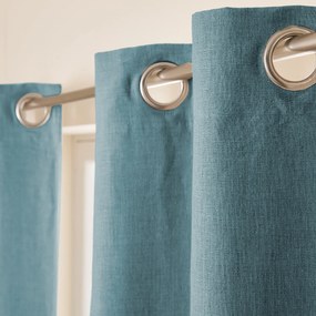 Verduisteringsgordijn van gewassen linnen, oogjes, Private