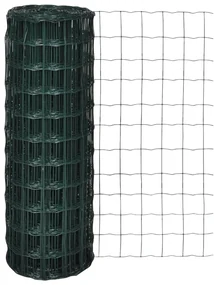 vidaXL Euro hek 10x0,8 m staal groen