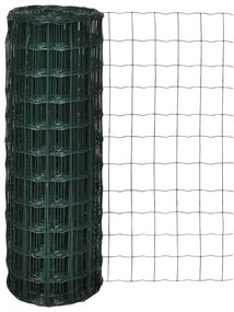 vidaXL Euro hek 10x0,8 m staal groen