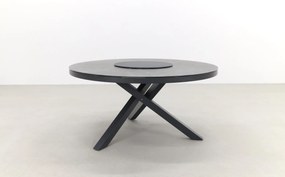 Perth ronde tuintafel - antraciet - ceramic - 150 cm.