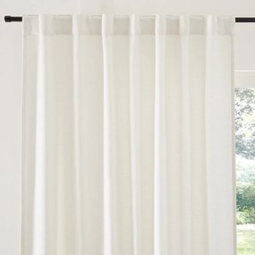 Gordijn met gevlochten afwerking en verborgen lussen Montego