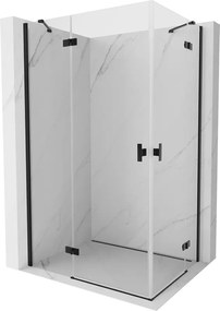 Mexen Mist-H Duo douchecabine opendraaiend links 95 x 85 cm, transparant, zwart - 8A5-095L-085P-70-00