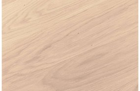 Goossens Excellent Salontafel Ferris rond, hout eiken wit, elegant chic, 60 x 37 x 60 cm