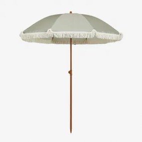 Parasol Ø175 Cm Van Stof En Staal Miska Groen – Khaki - Sklum