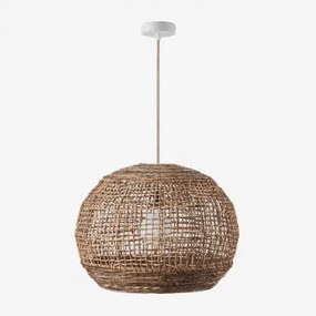 Udane Hangende Buitenplafondlamp Natuurlijk - Wit & Ø60 Cm - ↑45 Cm Udane - Sklum