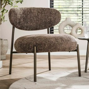 Bruine Fauteuil Met Ronde Zitting