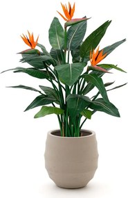 + 15% kassakorting | Kunstplant Designplants Luca Lifestyle | Oranje Kunststof | Inclusief bloempot | Geschikt voor buiten en binnen | Kees Smit Tuinmeubelen