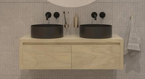 Gliss Design Ares badmeubel 120cm 2 lades corn silk zonder waskom