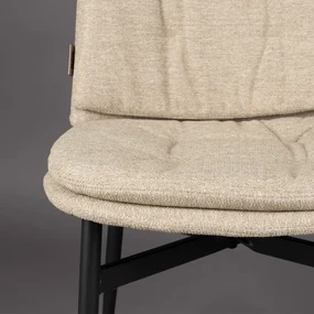 Dutchbone Jade Beige Eetkamerstoel Met Kussens