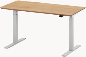Handgemaakte zit-sta bureau Pro met houten blad & in hoogte verstelbaar