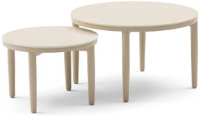 Stoel en Bank Loungeset 4 personen Wicker/Aluminium Taupe  Coco Ibiza