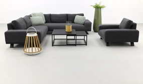 Barcelona/Royalty Sunbrella loungeset - Sooty - 5-delig incl. loungestoel