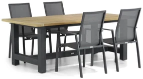 Tuinset 4 personen 200 cm Aluminium/textileen Grijs Lifestyle Garden Furniture Ultimate/San