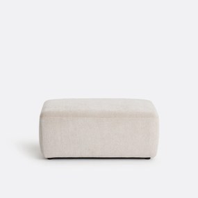 Poef voor modulaire bank, jacquard chenille, AMAD