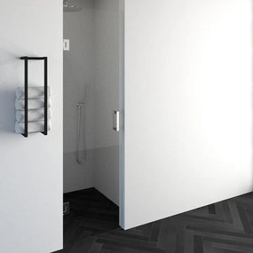BRAUER Void nisdeur helder glas 60x200 omkeerbaar incl. glascoating chroom GS-VON1H60200CE